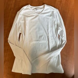 White long sleeve top